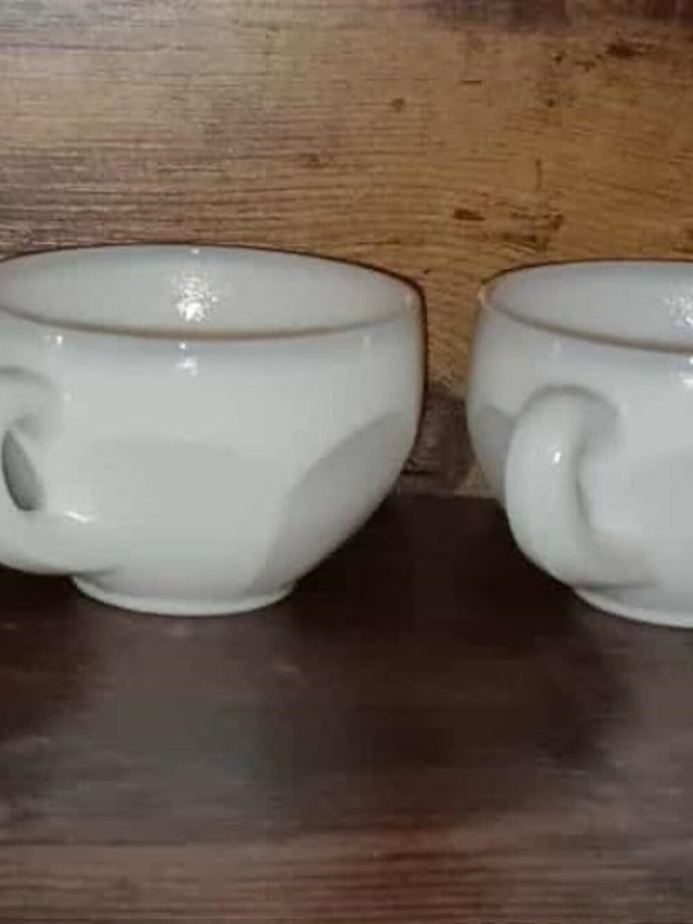 Vintage Set of 6 White Milk Glass Punch/Tea/Coffee Cups